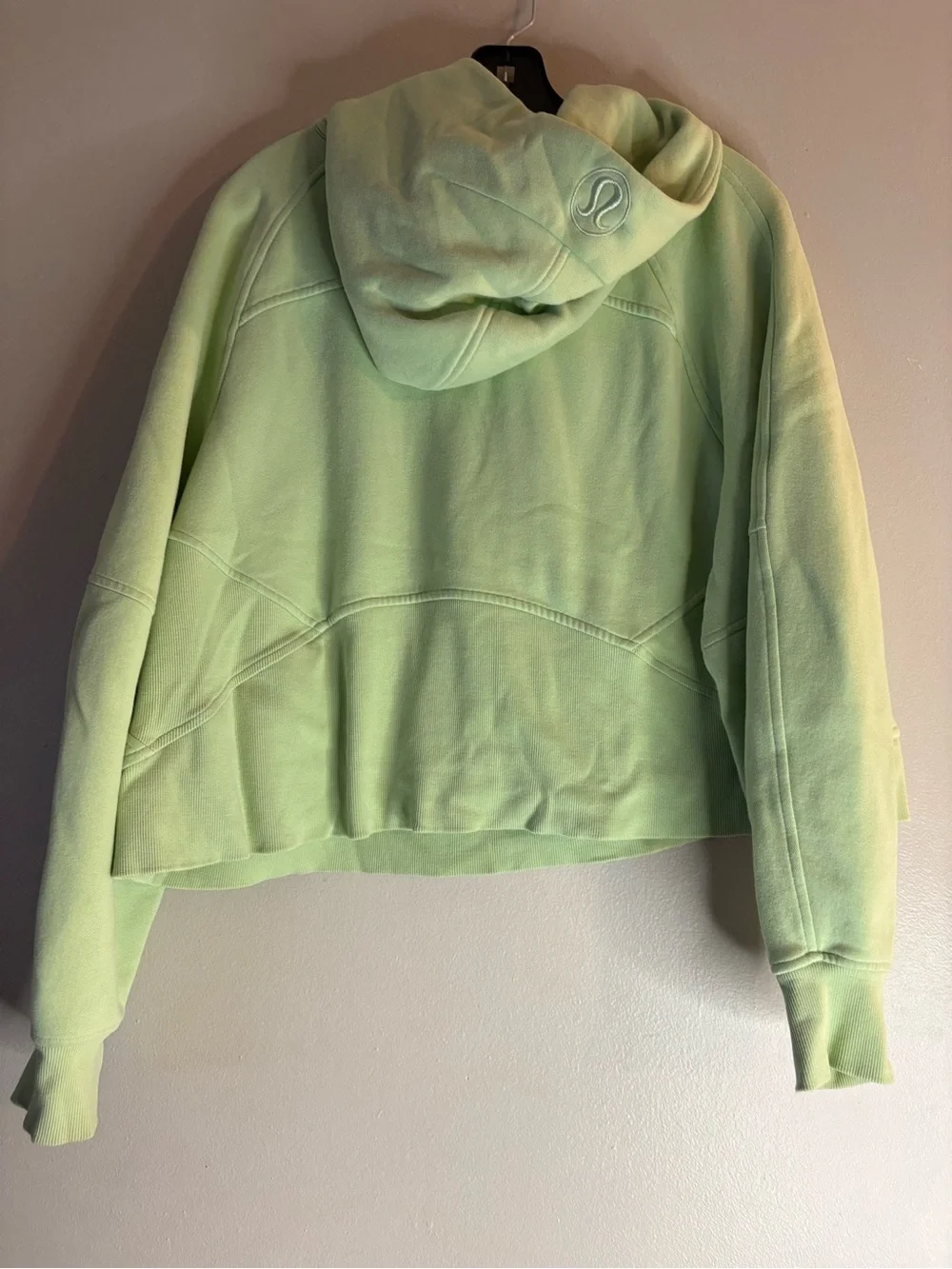 lululemon  Scuba  Oversized half zip sage green Sweatshirt.